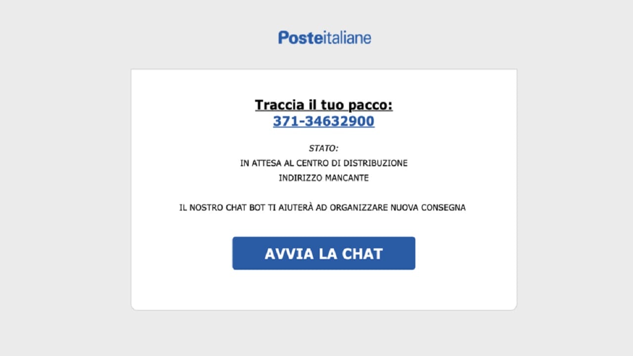 poste italiane truffa messaggio