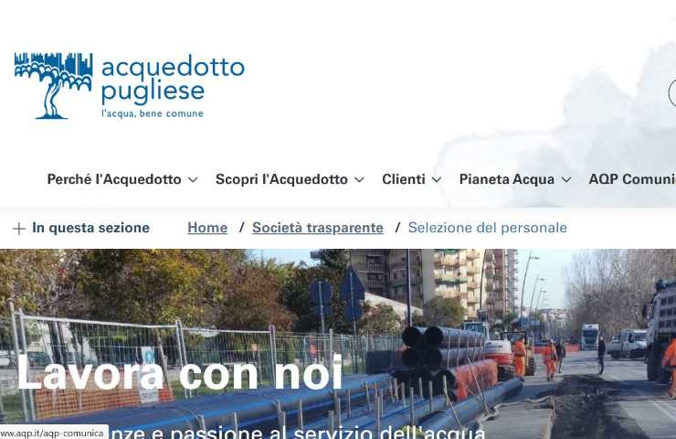 Concorso Acquedotto Pugliese 