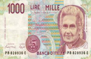 mille lire valore 