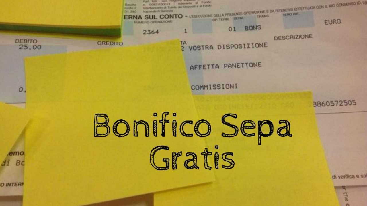 Bonifico Sepa Gratis Bonifico Bancario 20220916